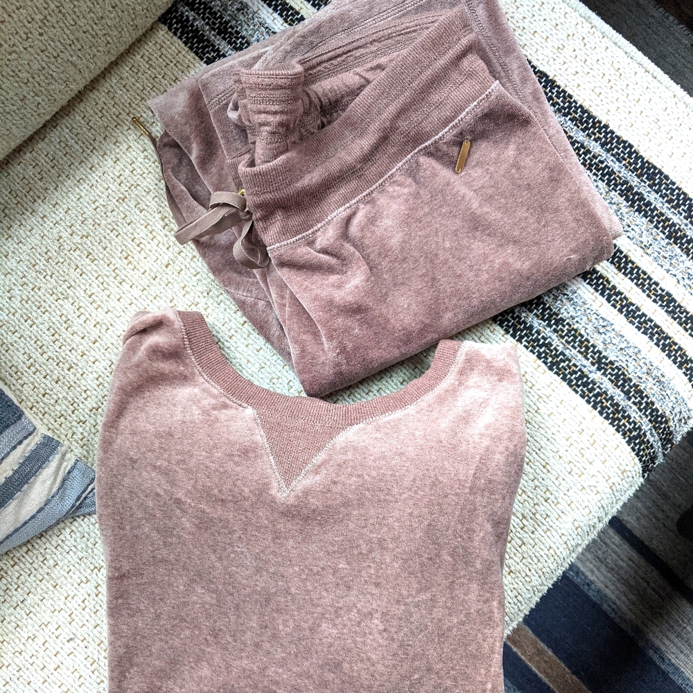 Modern Velour Sweat suit - Mocha Beige - Size XL